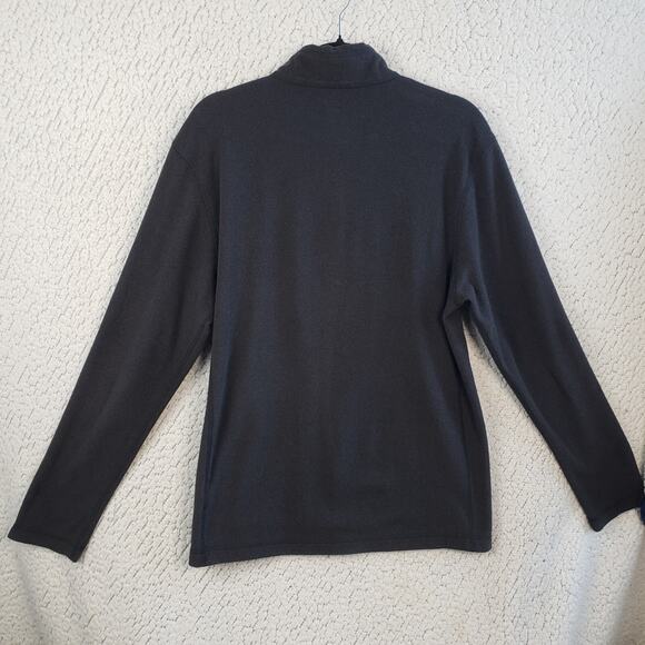 The North Face Fleece Jacket Mens M Charcoal Half-Zip Outdoor Sporty Luxe Urban - Picture 2 of 7